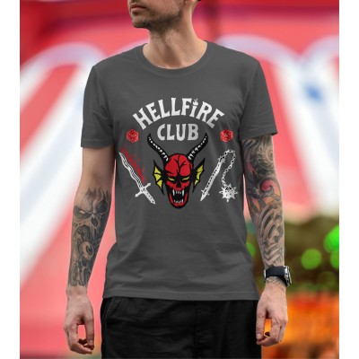 Мъжка тениска Stranger Things S4 - Hellfire Club